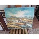 Средна картина масло на платно Испания - 3778